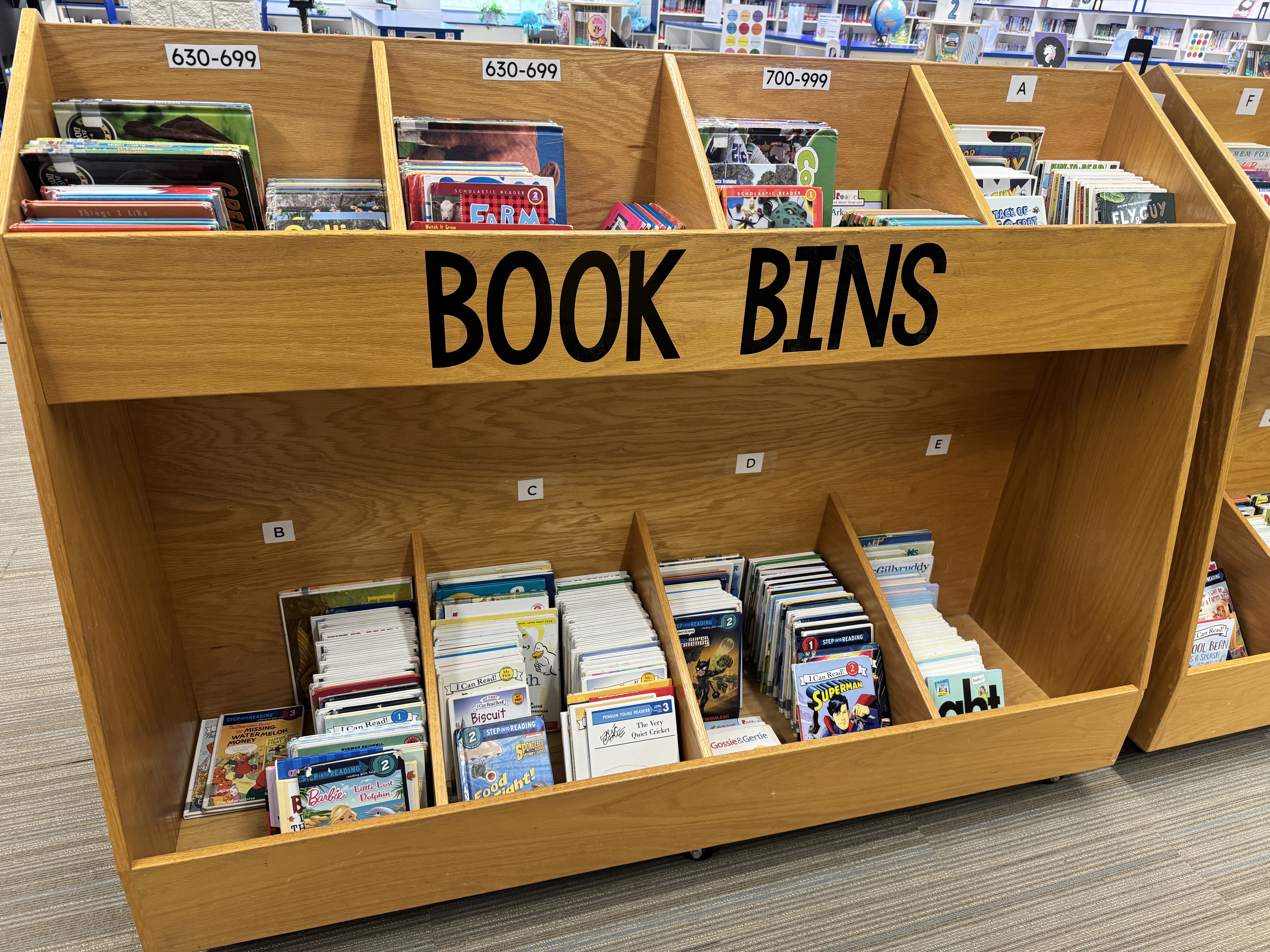 Book Bins from Horizon Elementary School