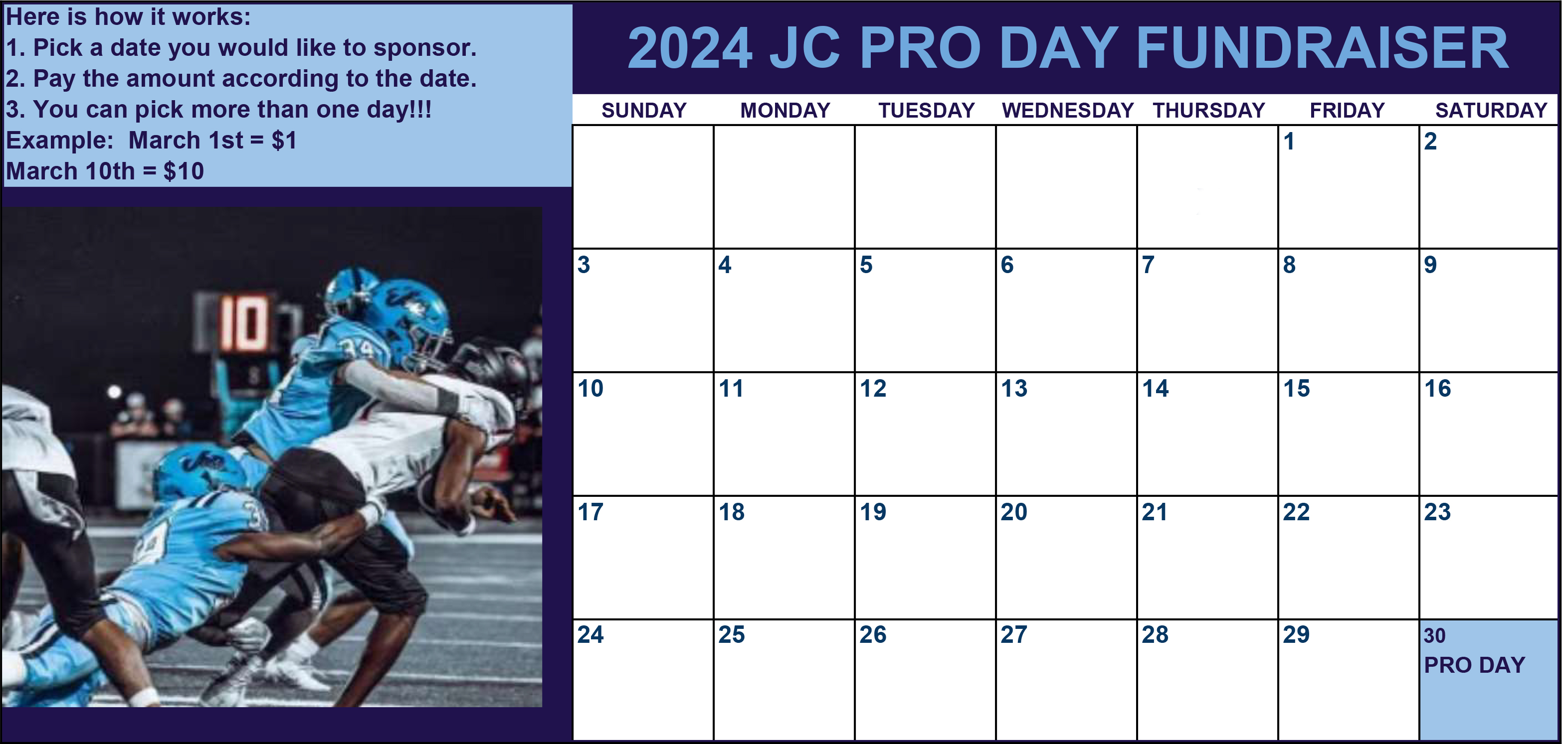 James Clemens Football Pro Day  2024